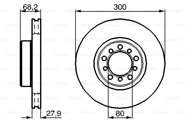 BOSCH 0 986 478 197 Discofreno-Discofreno-Ricambi Euro