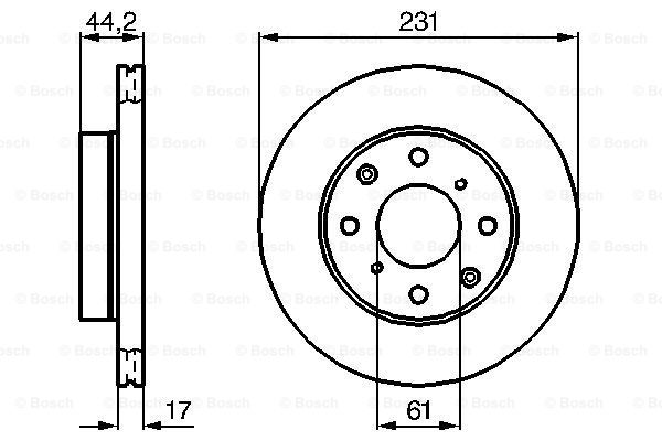 BOSCH 0 986 478 203 Brake Disc