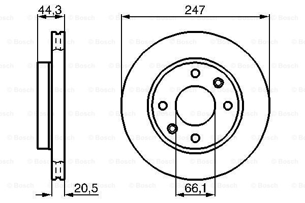 BOSCH 0 986 478 211 Discofreno-Discofreno-Ricambi Euro