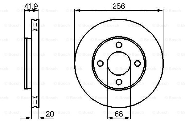 BOSCH 0 986 478 225 Brake Disc