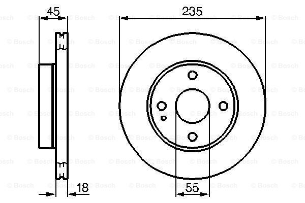 BOSCH 0 986 478 241 Discofreno-Discofreno-Ricambi Euro