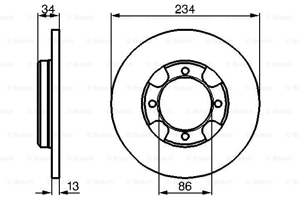 BOSCH 0 986 478 282 Brake Disc