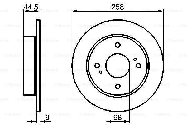 BOSCH 0 986 478 284 Discofreno-Discofreno-Ricambi Euro