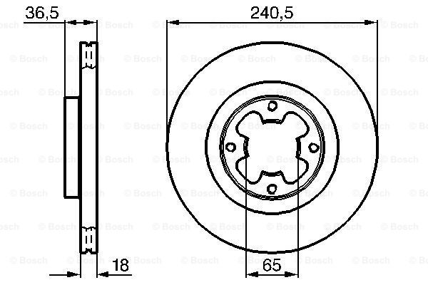 BOSCH 0 986 478 292 Brake Disc