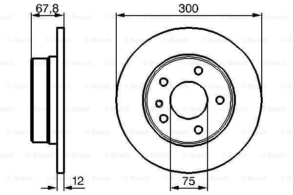 BOSCH 0 986 478 322 Discofreno-Discofreno-Ricambi Euro