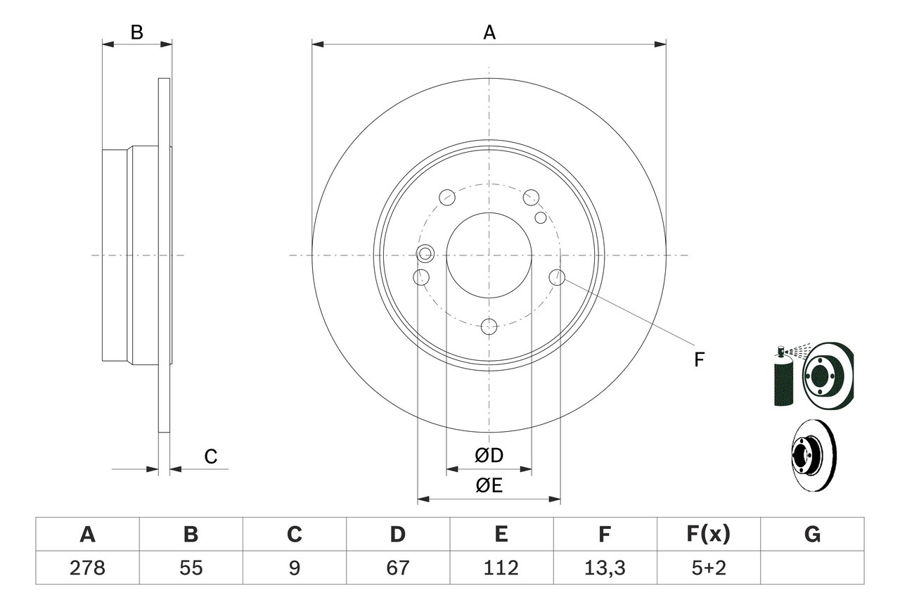 BOSCH 0 986 478 325 Discofreno-Discofreno-Ricambi Euro