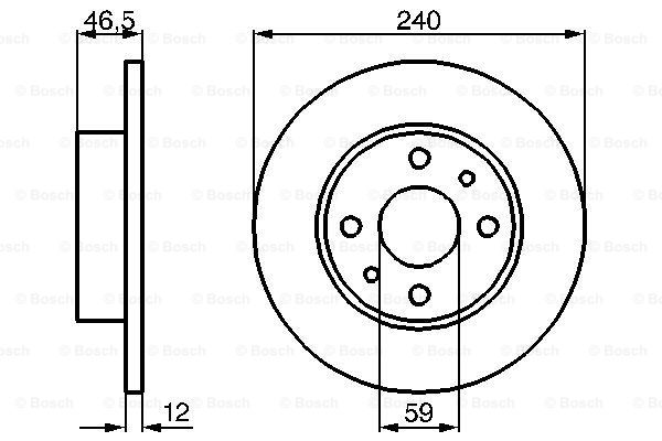 BOSCH 0 986 478 353 Discofreno-Discofreno-Ricambi Euro