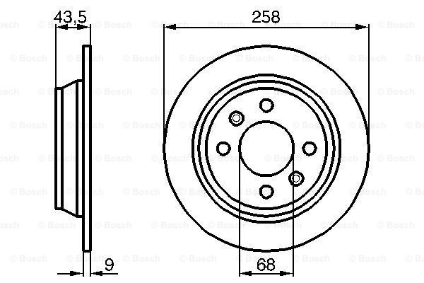 BOSCH 0 986 478 374 Discofreno-Discofreno-Ricambi Euro