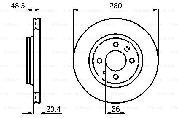 BOSCH 0 986 478 375 Discofreno-Discofreno-Ricambi Euro