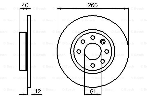 BOSCH 0 986 478 386 Discofreno-Discofreno-Ricambi Euro