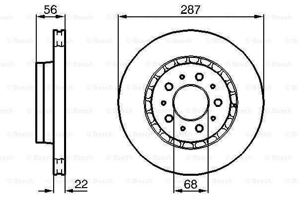 BOSCH 0 986 478 388 Discofreno-Discofreno-Ricambi Euro