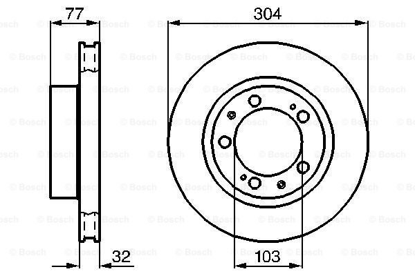 BOSCH 0 986 478 409 Brake Disc