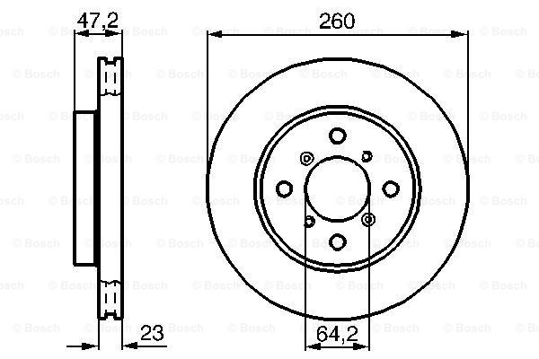 BOSCH 0 986 478 415 Discofreno-Discofreno-Ricambi Euro