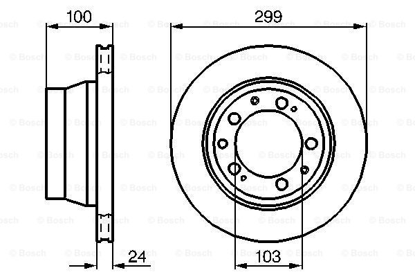 BOSCH 0 986 478 419 Discofreno-Discofreno-Ricambi Euro