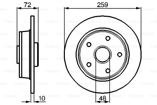 BOSCH 0 986 478 440 Brake Disc