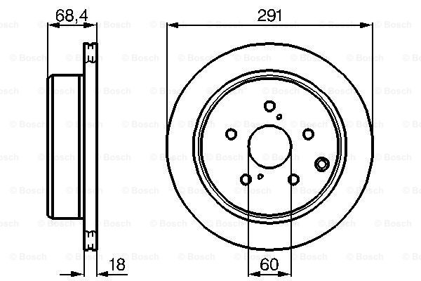 BOSCH 0 986 478 443 Brake Disc