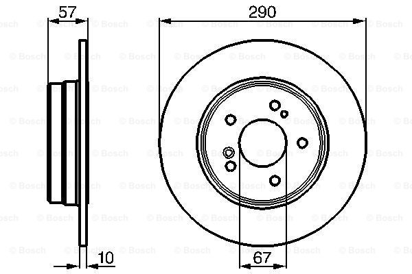 BOSCH 0 986 478 446 Discofreno-Discofreno-Ricambi Euro