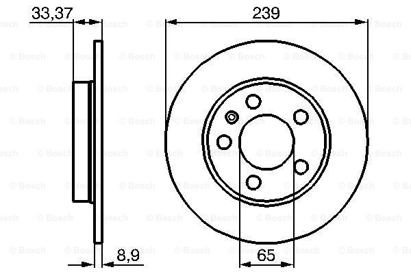 BOSCH 0 986 478 481 Discofreno-Discofreno-Ricambi Euro