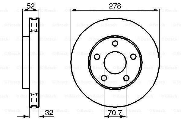 BOSCH 0 986 478 486 Discofreno-Discofreno-Ricambi Euro