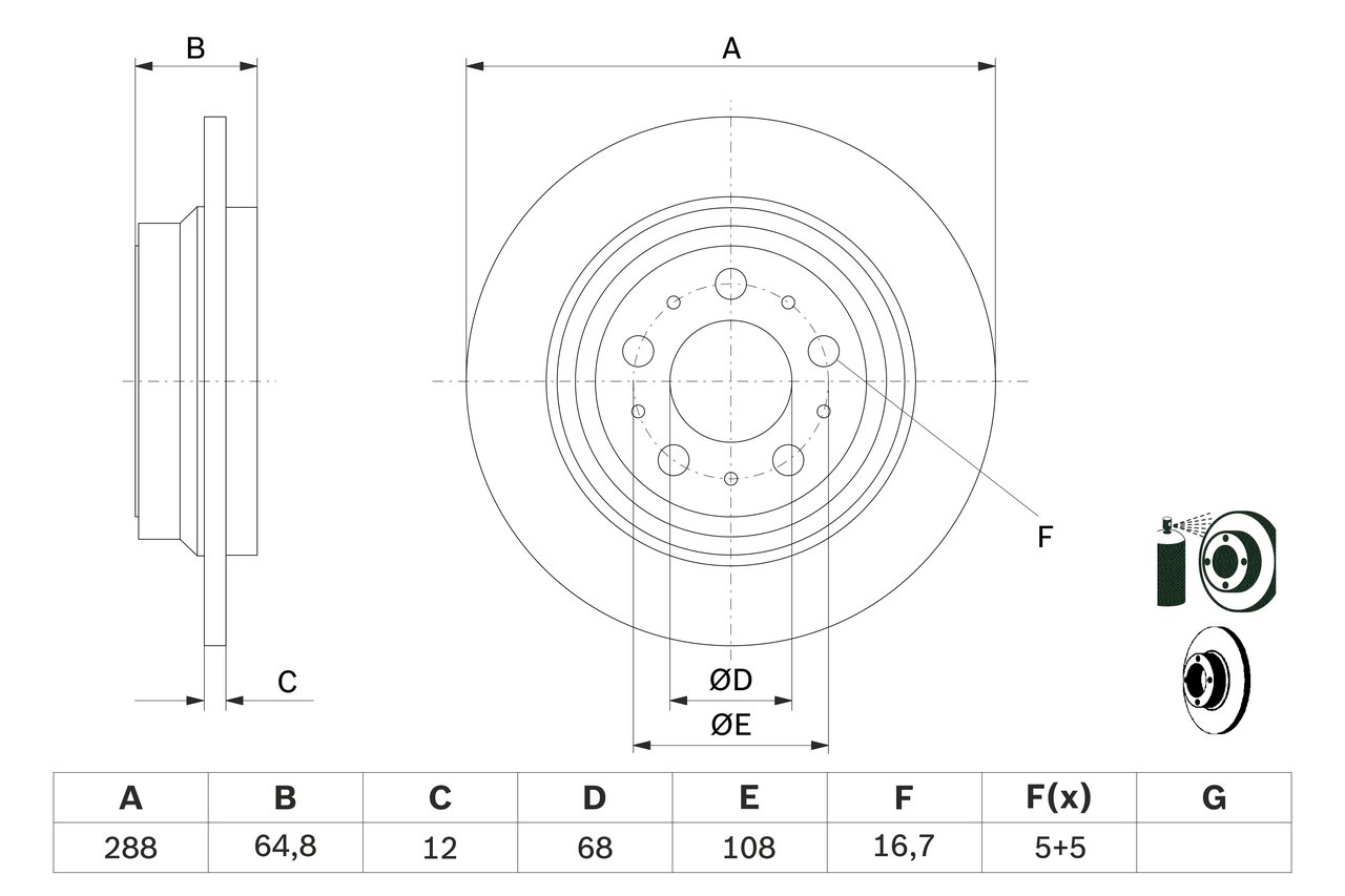 BOSCH 0 986 478 495 féktárcsa