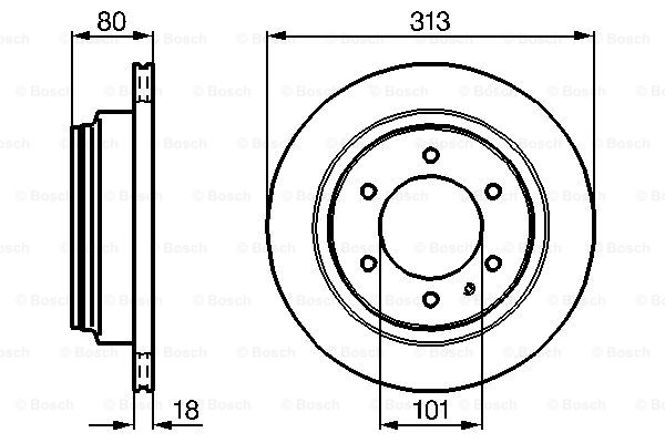 BOSCH 0 986 478 496 Discofreno-Discofreno-Ricambi Euro