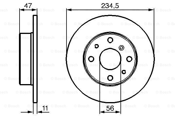 BOSCH 0 986 478 500 Discofreno-Discofreno-Ricambi Euro