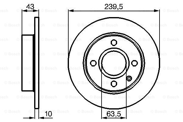 BOSCH 0 986 478 501 Discofreno-Discofreno-Ricambi Euro