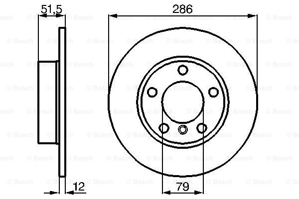 BOSCH 0 986 478 511 Discofreno-Discofreno-Ricambi Euro