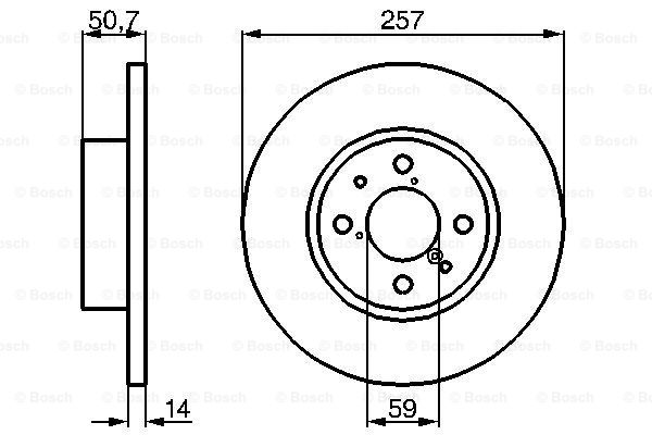 BOSCH 0 986 478 517 Brake Disc