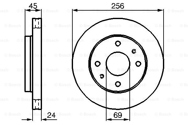 BOSCH 0 986 478 531 Discofreno-Discofreno-Ricambi Euro