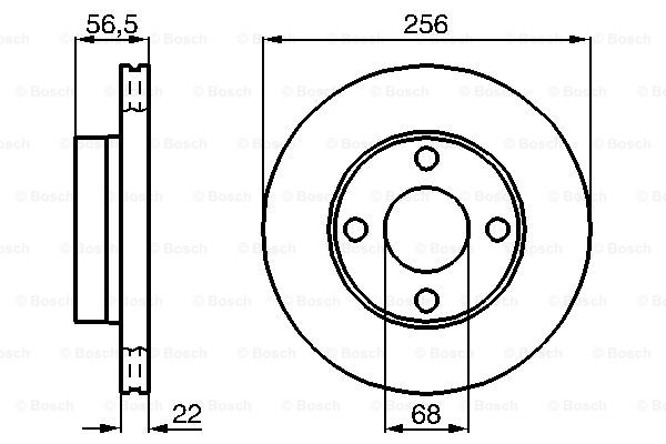 BOSCH 0 986 478 550 Discofreno-Discofreno-Ricambi Euro