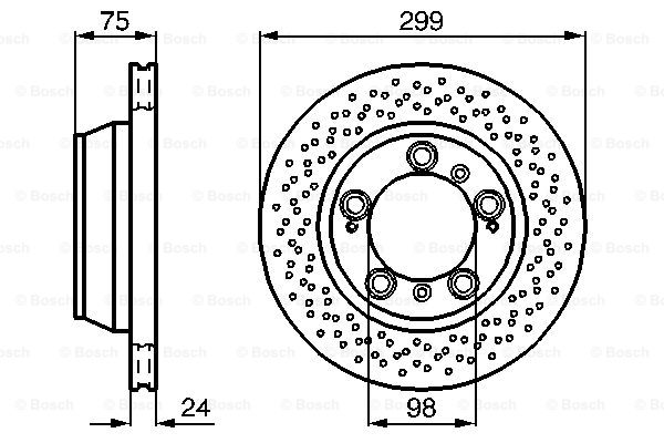 BOSCH 0 986 478 592 Discofreno-Discofreno-Ricambi Euro