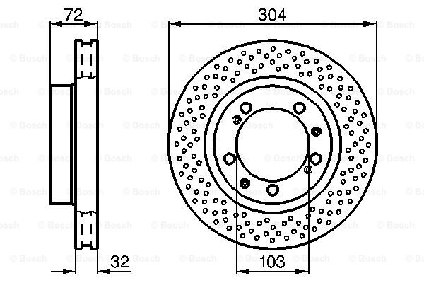 BOSCH 0 986 478 597 Brake Disc