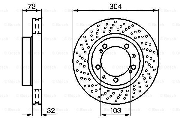 BOSCH 0 986 478 599 Brake Disc