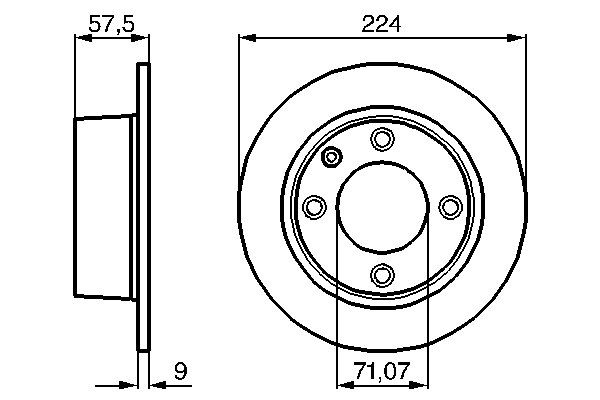 BOSCH 0 986 478 604 Δισκόπλακα