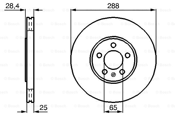 BOSCH 0 986 478 619 Discofreno-Discofreno-Ricambi Euro