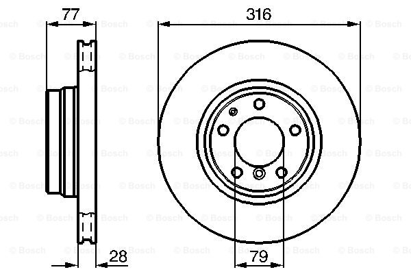 BOSCH 0 986 478 622 Discofreno-Discofreno-Ricambi Euro