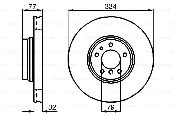 BOSCH 0 986 478 623 Brake Disc