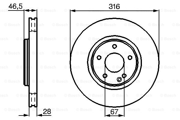 BOSCH 0 986 478 625 Discofreno-Discofreno-Ricambi Euro