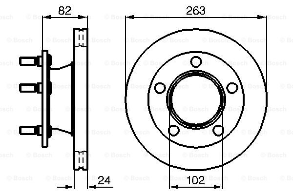 BOSCH 0 986 478 643 Discofreno-Discofreno-Ricambi Euro