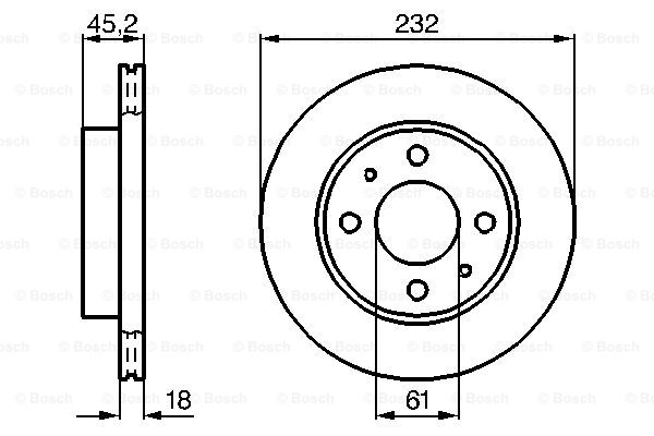 BOSCH 0 986 478 650 Discofreno-Discofreno-Ricambi Euro