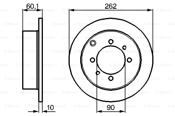 BOSCH 0 986 478 655 Discofreno-Discofreno-Ricambi Euro