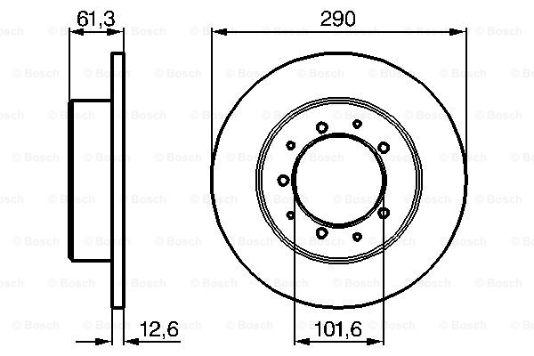 BOSCH 0 986 478 656 Discofreno-Discofreno-Ricambi Euro