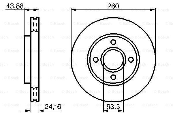 BOSCH 0 986 478 671 Discofreno-Discofreno-Ricambi Euro