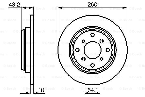 BOSCH 0 986 478 680 Discofreno-Discofreno-Ricambi Euro