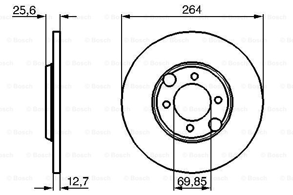 BOSCH 0 986 478 689 Discofreno-Discofreno-Ricambi Euro