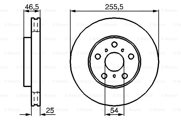 BOSCH 0 986 478 724 Brake Disc