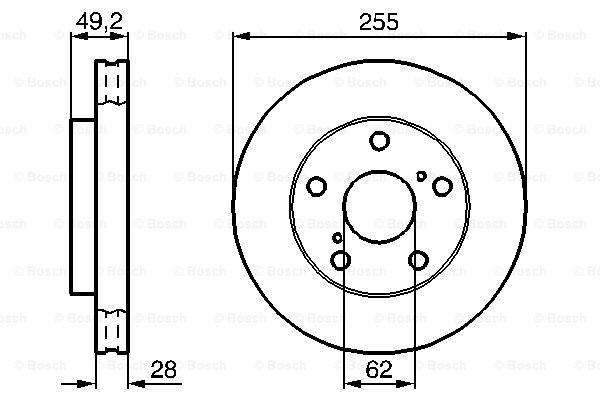 BOSCH 0 986 478 726 Discofreno-Discofreno-Ricambi Euro