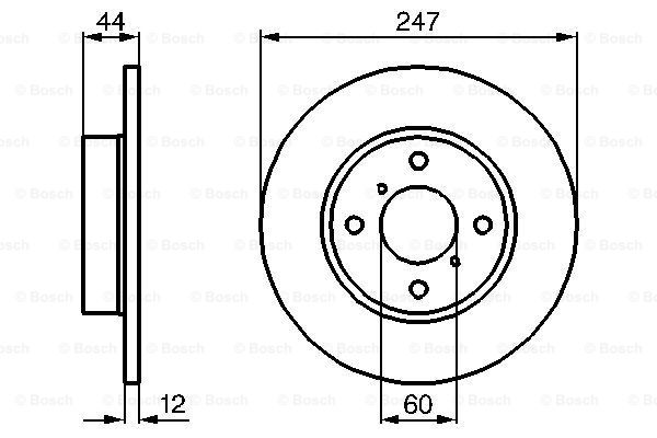 BOSCH 0 986 479 B45 Disc frana