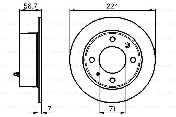 BOSCH 0 986 478 749 Discofreno-Discofreno-Ricambi Euro